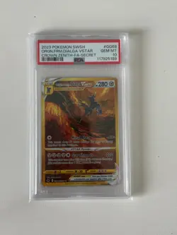 Pokemon Crown Zenith Origin Forme Dialga VSTAR GG68/GG70 Secret Rare Gold PSA 10 - Image 1