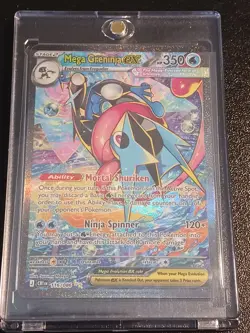 2026 Pokemon Chaos Rising Mega Greninja EX #116/86 NM/M+ SIR Holo IN ONE TOUCH! - Image 1