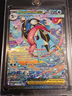 2026 Pokemon Chaos Rising Mega Greninja EX #116/86 NM/M+ SIR Holo IN ONE TOUCH! - Image 2