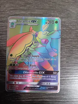 Pokemon Lurantis GX Rainbow Rare Full Art 150/149 Mint Condition!!! - Image 1