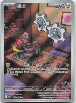 Klink 139/086 SV: Black Bolt Pokemon Card NM - Image 1