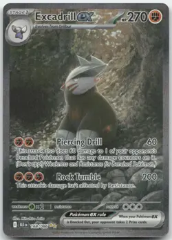 Excadrill ex 168/086 SV: Black Bolt Pokemon Card NM - Image 1
