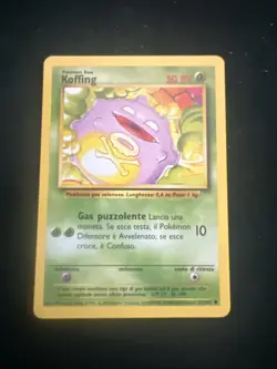 Italian Koffing 51/102 Common Base Set Unlimited Pokemon - Image 1