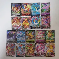 2025 pokemon S-chinese gem pack2 cbb2c Eevee V & VMAX（18 card set） Holo NM - Image 1