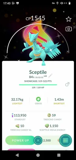 Pokemon Shiny Sceptile Special Background Mega Global Kalos - Tr.a.d.e or P.T.C - Image 1