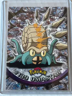 2000 Pokemon OMASTAR #139 [Non-Holo] Topps Blue Logo 1st TV Animation NM-MT 🤗 - Image 3