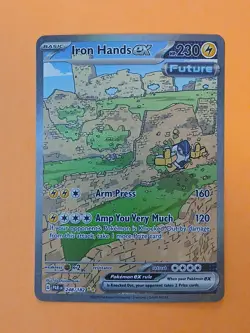 Pokemon Paradox Rift Iron Hands ex 248/182 Special Illustration Rare - Image 1