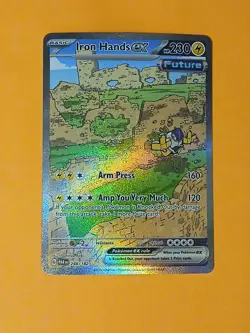 Pokemon Paradox Rift Iron Hands ex 248/182 Special Illustration Rare - Image 4