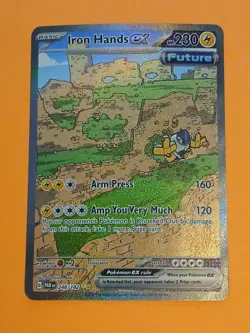 Pokemon Paradox Rift Iron Hands ex 248/182 Special Illustration Rare - Image 5