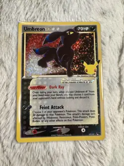 Pokemon Umbreon Gold Star Celebrations 17/17 Series NM - Image 1