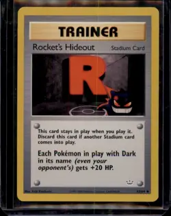 Rocket's Hideout Trainer Pokemon Card 63/64 Neo Revelation 2000 LP - Image 1