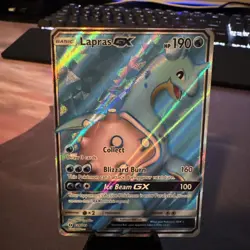 Lapras GX (Full Art) 139/149 Holo Ultra Rare SM Base Set Pokemon Holo NM - Image 1