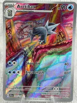 Pokemon Arctibax 209/193 SV02 Paldea Evolved Illustration Rare Full Art Holo EN - Image 1