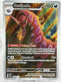 Scolipede 134/086 Pokemon S&V: Black Bolt IR NM - Image 1