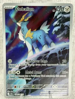 Pokemon Cobalion 144/086 SV Black Bolt Illustration Rare NM - Image 1