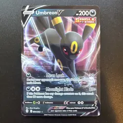 Pokemon TCG Umbreon v 094/203 Evolving Skies Ultra Rare SWSH - Image 1