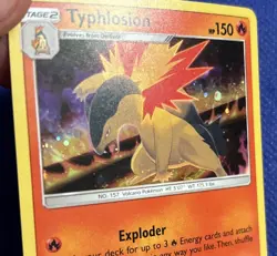 Typhlosion SM185 Cosmos Holo Black Star Promo Pokemon Card - Nm - Image 2