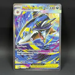 Pokemon Mega Sharpedo EX 127/094 NM Special Illustration Rare Phantasmal Flames - Image 1