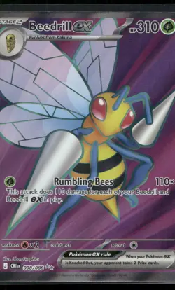 Beedrill ex 098/086 Chaos Rising Holo NM/M Pokemon - Image 1
