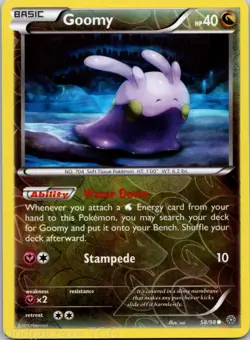 Goomy 58/98 Common Ancient Origins Pokemon Reverse Holo NM - Image 1