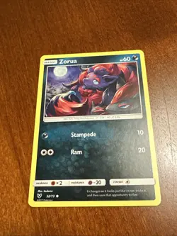 Zorua 052/073 Shining Legends Regular Pokemon TCG Card - Image 1