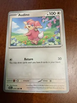 Audino 074/086 Black Bolt Regular Pokemon TCG Card - Image 1