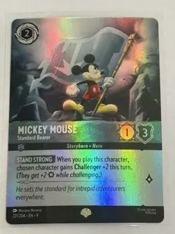 Disney Lorcana Mickey Mouse - Standard Bearer 221/204 Epic -Fabled -NM - Image 1
