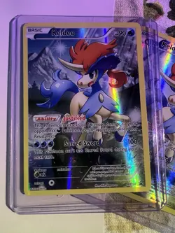 Keldeo XY118 Pokemon TCG XY Black Star Promo Full Art Holo Card NM Condition - Image 4