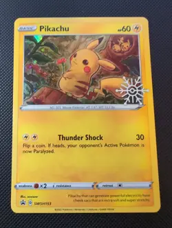 Pikachu - (Holiday Calendar) SWSH153 SWSH: Sword & Shield Promo Cards Holo - Image 1