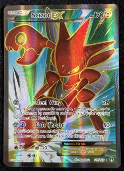Scizor EX 119/122 Breakpoint Full Art Ultra Rare Pokemon Card - NM - Image 1