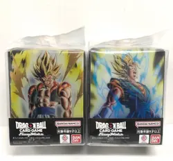 Dragon Ball Official Card Case & Card Sleeve Set 2 & 3 Vegito & Gogeta Bandai JP - Image 1