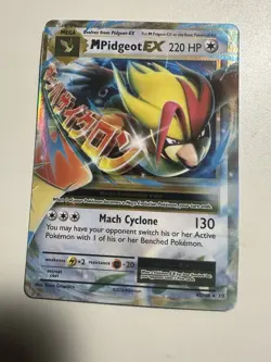 Mega Pidgeot EX 220 HP Pokemon Card 65/108 Holo Rare - Image 1