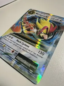 Mega Pidgeot EX 220 HP Pokemon Card 65/108 Holo Rare - Image 2