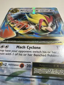 Mega Pidgeot EX 220 HP Pokemon Card 65/108 Holo Rare - Image 4