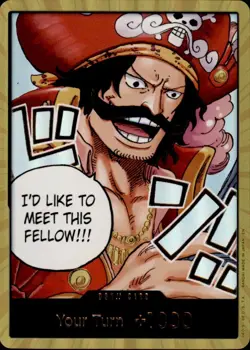 DON!! Card (Gol.D.Roger) (Gold) DON!! Carrying On His Will One Piece Foil NM - Image 1