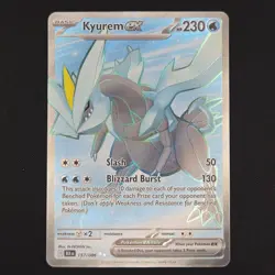 Pokemon TCG Card Kyurem ex 157/086 Black Bolt Ultra Rare Full Art - NM - Image 1