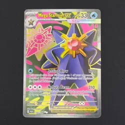 Pokemon TCG Card Mega Starmie ex 102/088 Perfect Order Ultra Rare Full Art - NM - Image 1