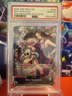 Boa Hancock (2025 PSA Magazine Promo) OP07-038 One Piece Promotion Cards PSA 10 - Image 1