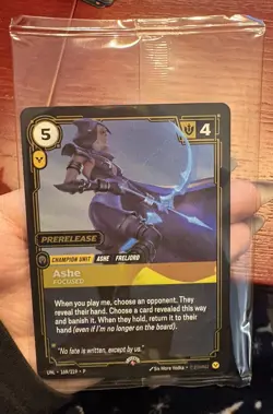 Riftbound League of Legends TCG english Card Unleashed Ashe 169/219 P Promo - Image 1