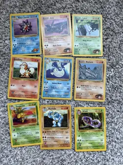 57 Pokemon Card Lot Vintage WOTC Base Set Fossil Jungle Rocket - Image 1