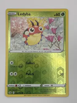 Ledyba 004/198 Reverse Holo Chilling Reign Pokemon TCG Card NM - Image 1