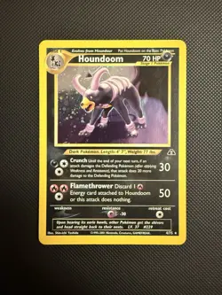 Pokemon TCG Houndoom Neo Revelation Holo Card 4/75 - Image 1