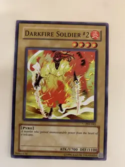 YuGiOh Darkfire Soldier #2 Pharaoh's Servant PSV-045 card - Image 1