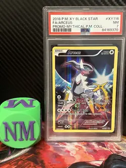 Pokemon TCG Arceus XY Black Star Promos Holo Card XY116 Near Mint Condition PSA7 - Image 1