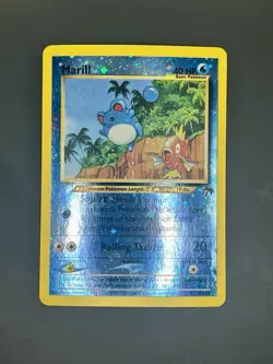 Marill Southern Islands Reverse Holo Card 11/18 & Lost Thunder Lugia - Image 1