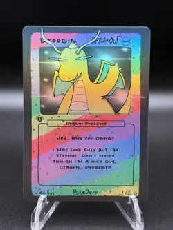 Droogin (Dragonite) 1/8 - Pokederp V2 - Holo Rare Breakout Card - Fan Art Card - Image 2