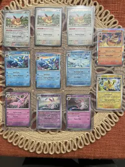 Pokemon TCG Eevee Prismatic Eeveelutions Lot 11 Cards Pokemon TCG Eeveelutions - Image 1