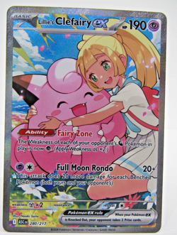 Lillie’s Clefairy ex 280/217 SIR Ascended Heroes Pokemon Card – NM/MINT 🌙✨🌸 - Image 1