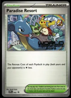 Paradise Resort 2023 World Championships ENGLISH Promo SVP 045 LP Pokemon Card - Image 1