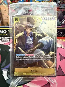 Sabo (Tin Pack Set Vol 2) P-073 One Piece Promotion Cards Foil SEALED - Image 1